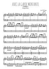 Téléchargez l'arrangement pour piano de la partition de bizet-carmen-avec-la-garde-montante en PDF